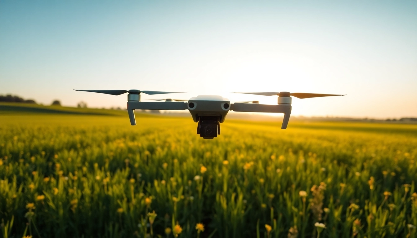 Il DJI Matrice 350 in volo sopra un campo verde, catturando immagini straordinarie e mostrando la sua avanzata tecnologia.