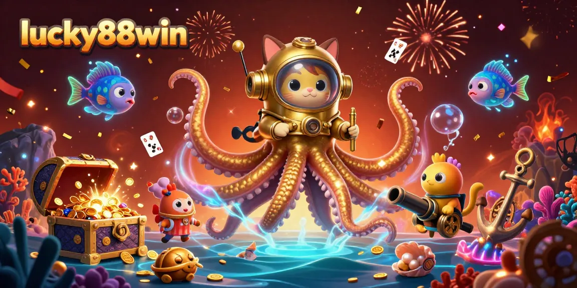 Experience the thrill of lucky88win with a vibrant underwater casino adventure filled with treasures, games, and excitement.