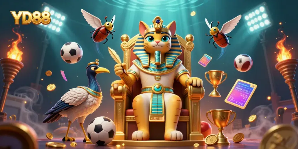 Engage with YD88's thrilling gaming experience featuring 3D characters and dynamic sports elements.