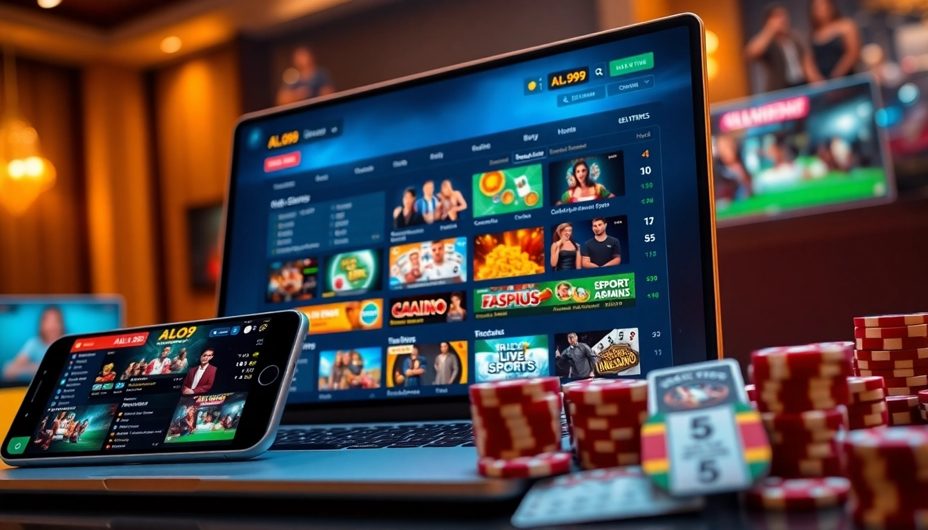 ALo789 online betting interface showcasing diverse gaming options and vibrant design elements.