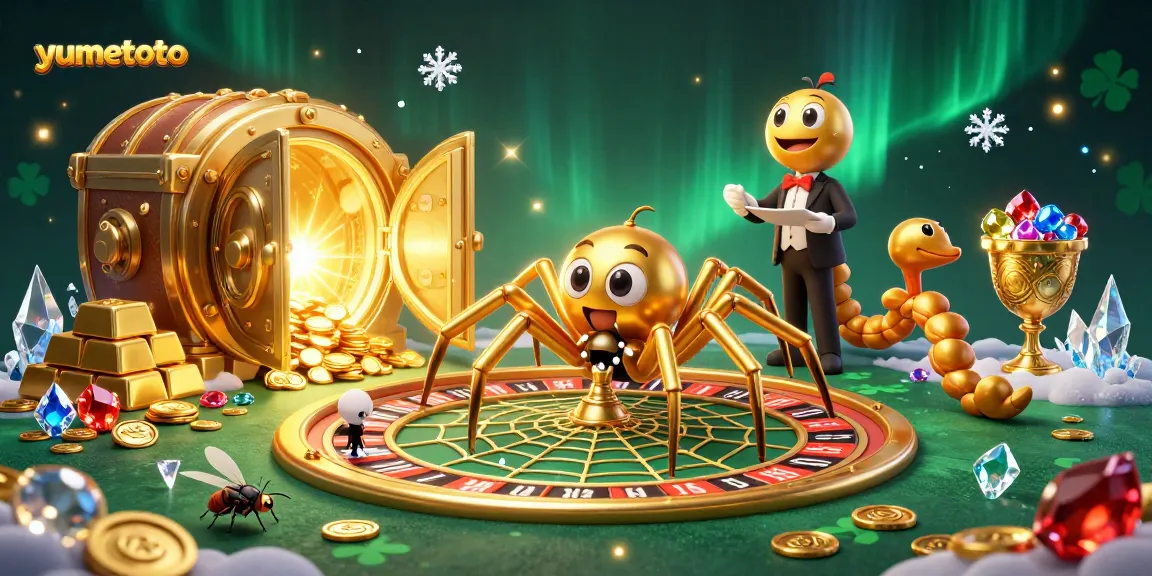 Experience thrilling bets with yumetoto in a captivating casino scene filled with treasures and excitement.