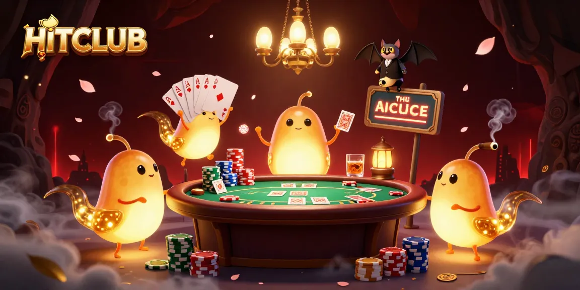 HITCLUB brings excitement to the casino scene with vibrant glowworms and poker elements.