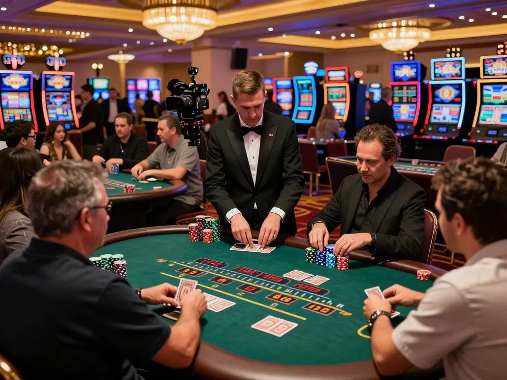 Players enjoying blackjack at DA88 casino with vibrant atmosphere and strategic gameplay.
