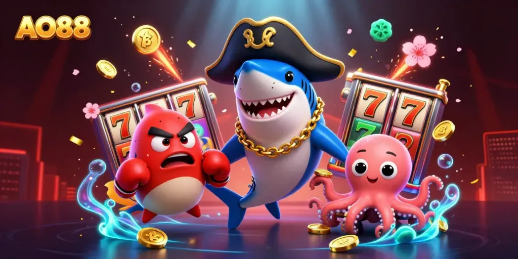 Join the exciting world of AO88 with colorful characters, games, and dynamic visuals.
