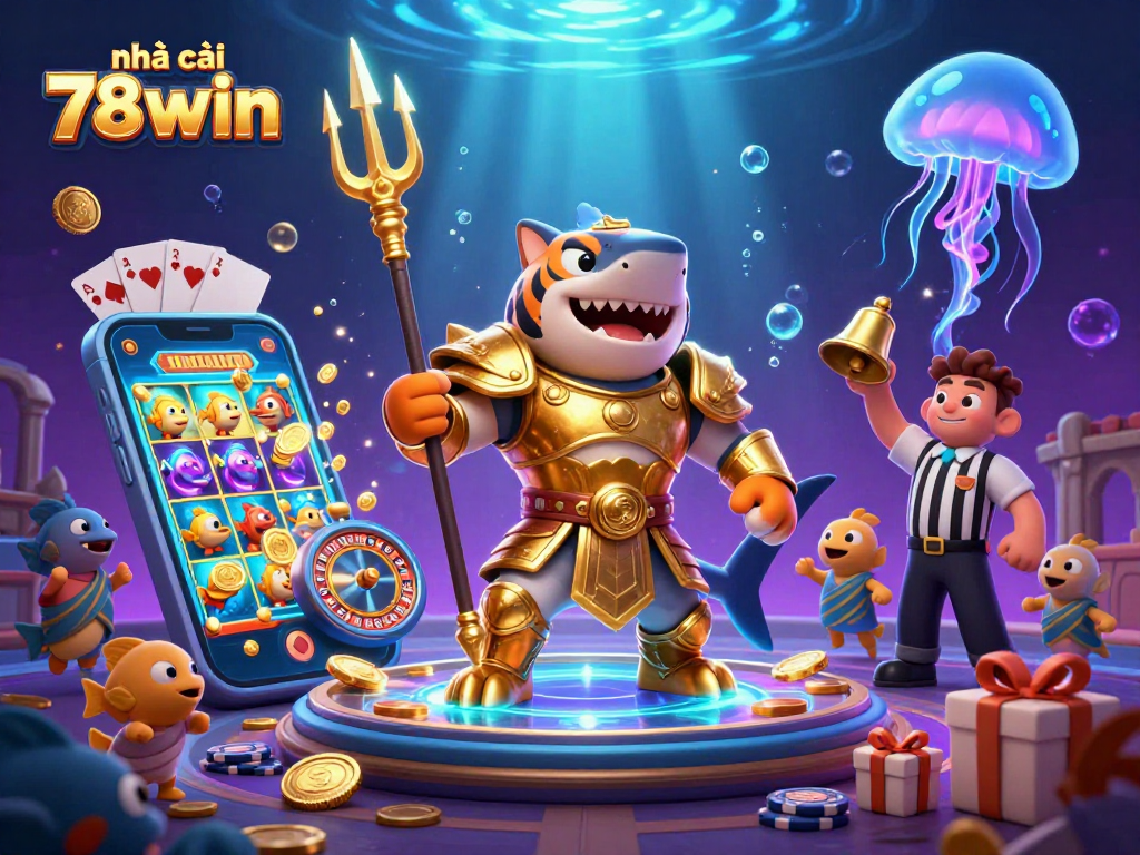Engage with thrilling slots at nhà cái 78win in an exciting underwater casino atmosphere.