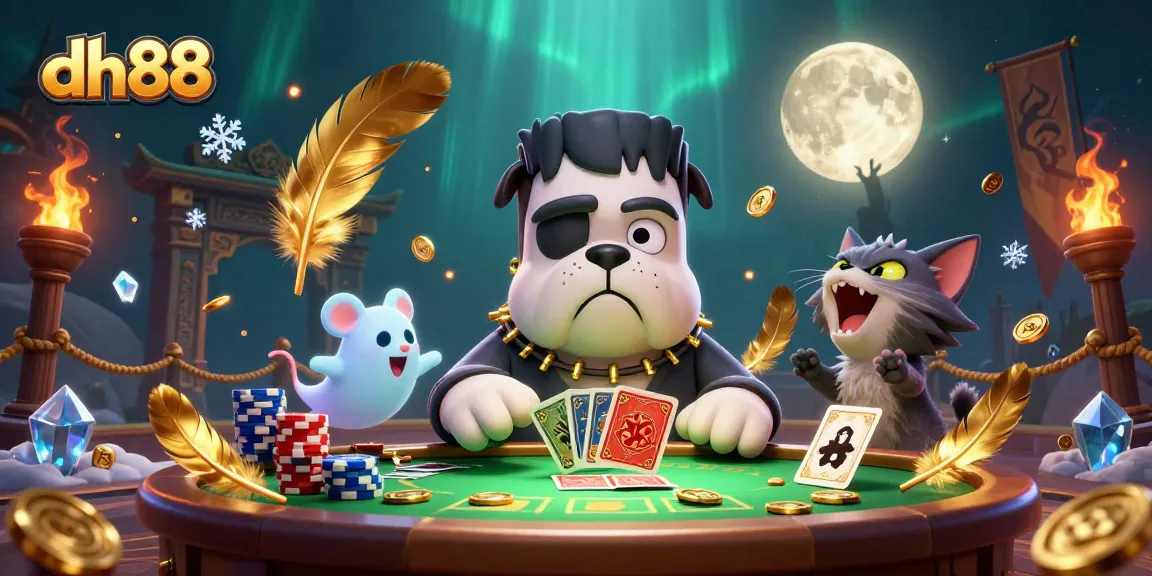 Experience the thrilling gameplay at dh88 with unique characters in a dynamic casino scene.