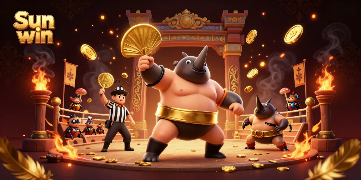 Engage in thrilling gameplay at Sun win with a striking scene of dynamic beetle arena action.