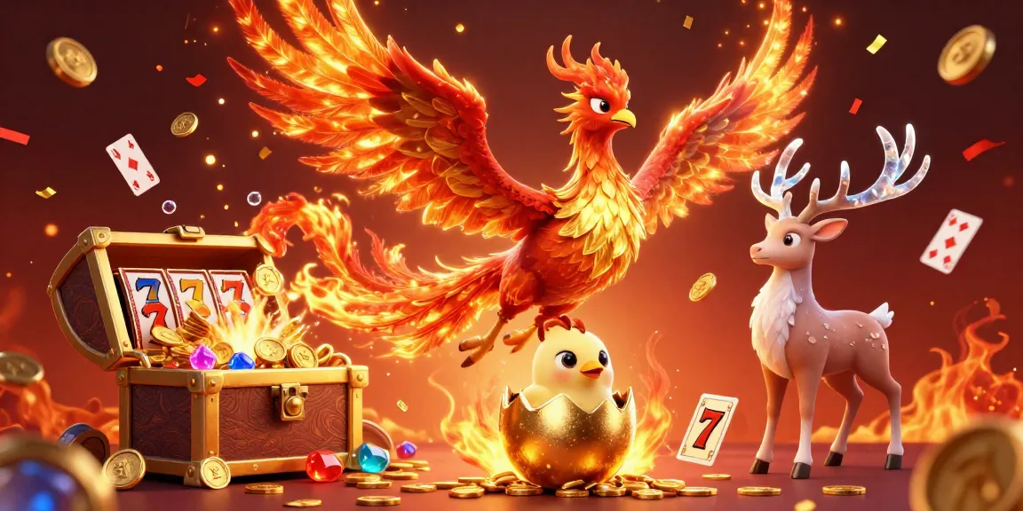 Experience thrilling gameplay with ck444, featuring a golden phoenix and vibrant casino elements.