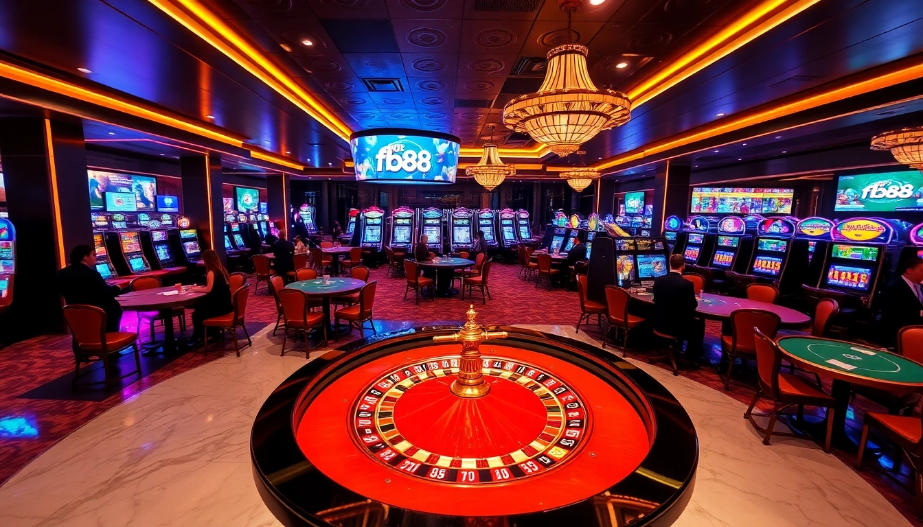 Experience thrilling games at fb88 with vibrant casino tables and exciting betting options.
