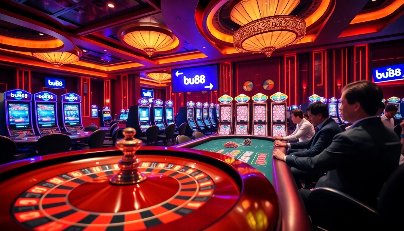 Experience the thrill of winning with bu88 at a vibrant online casino setup.