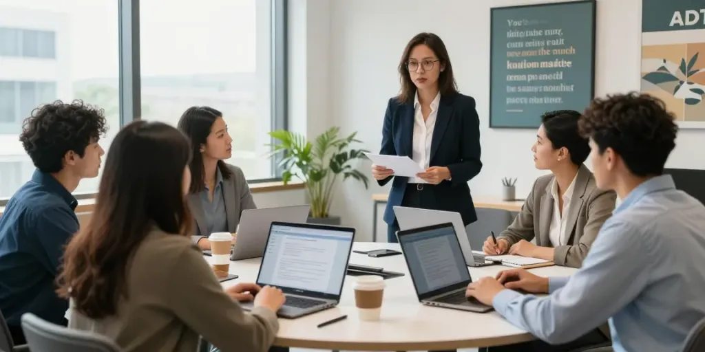 Edunitro professionals assisting clients with personalized recommendation letters.