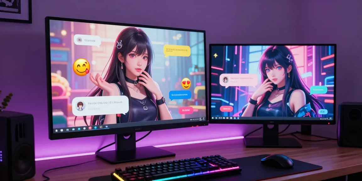 Immersive AI hentai chat showcasing a virtual avatar engaging users in interactive conversation.