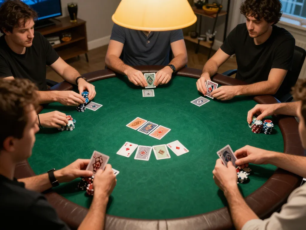 Experience an exciting poker night at home with friends, showcasing competitive gameplay and camaraderie at https://www.dacsandatphanrang.com/.
