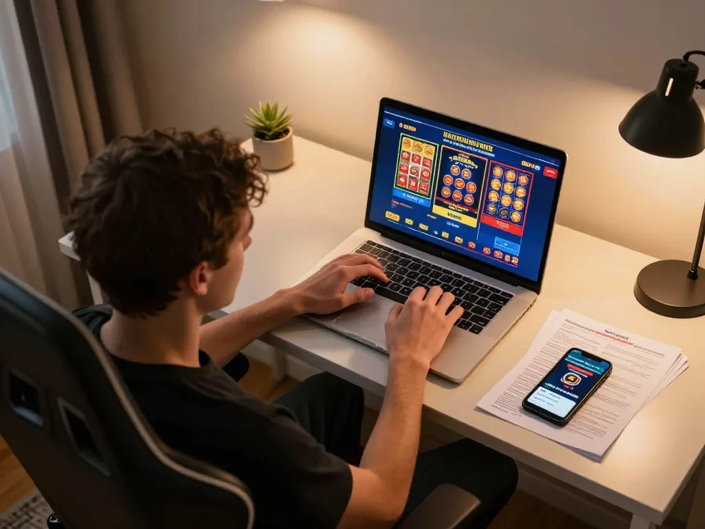 Experience thrilling online gaming with 56 WIN in a cozy home environment, ready for strategic plays.