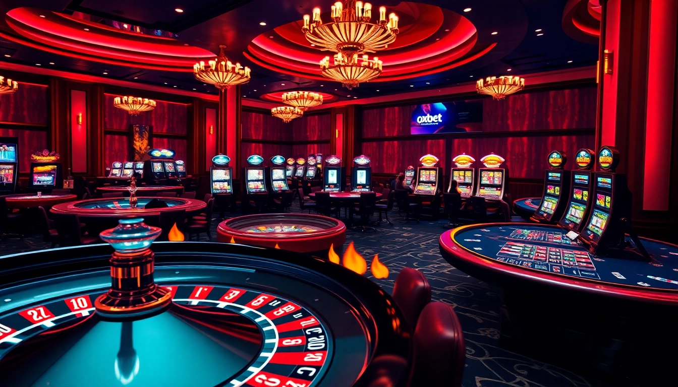 Experience a thrilling online gambling session at OXBET with vibrant casino games.