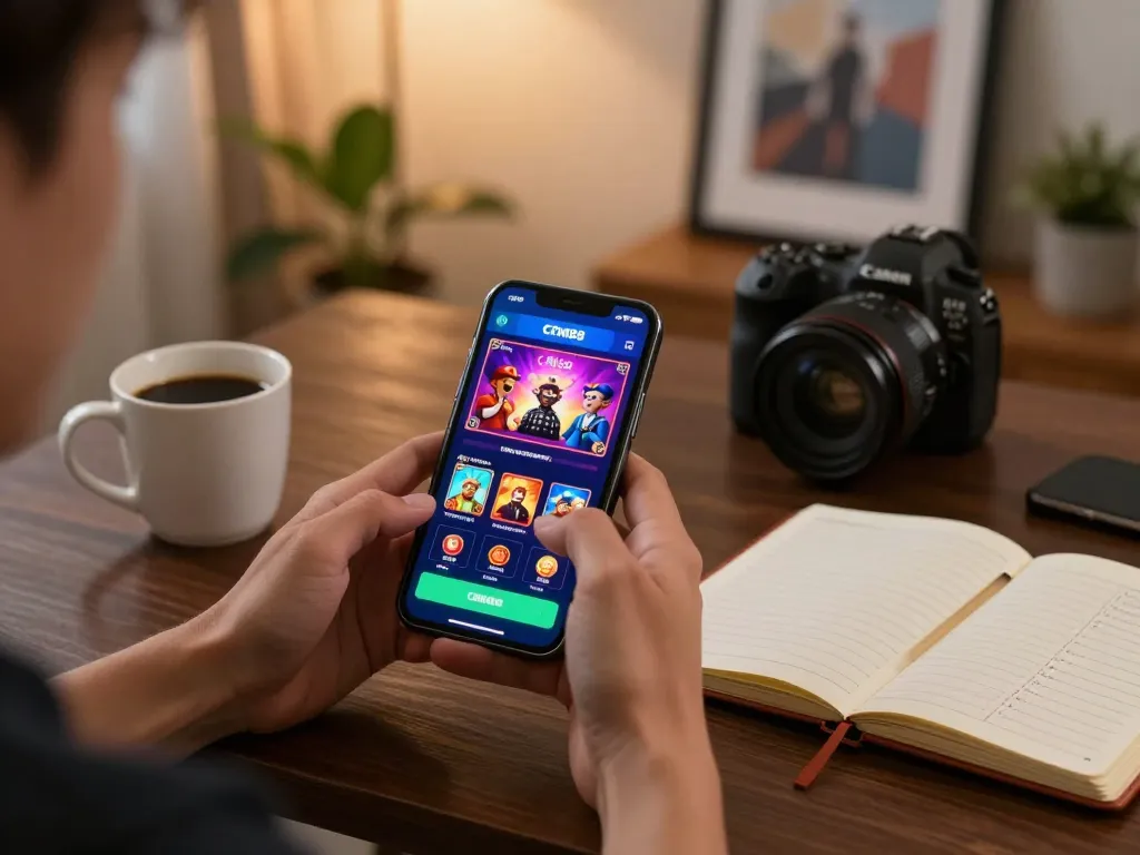 Nạp tiền cm88 through mobile app while enjoying a cozy home gaming environment, emphasizing quick deposits.