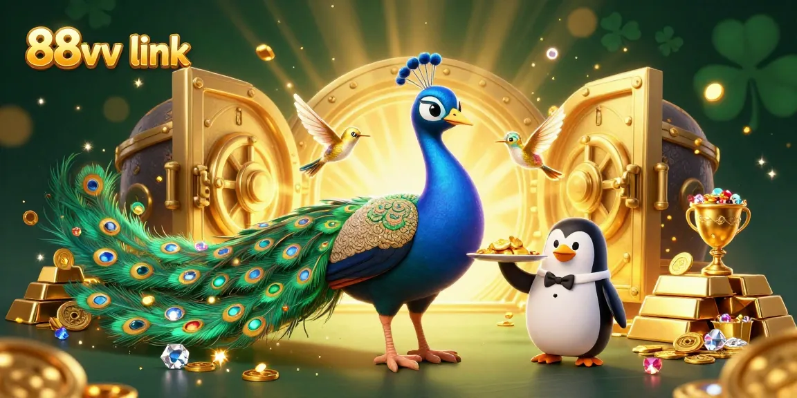 Experience the thrill of winning at 88vv link, capturing vibrant casino excitement with stunning characters and treasures.
