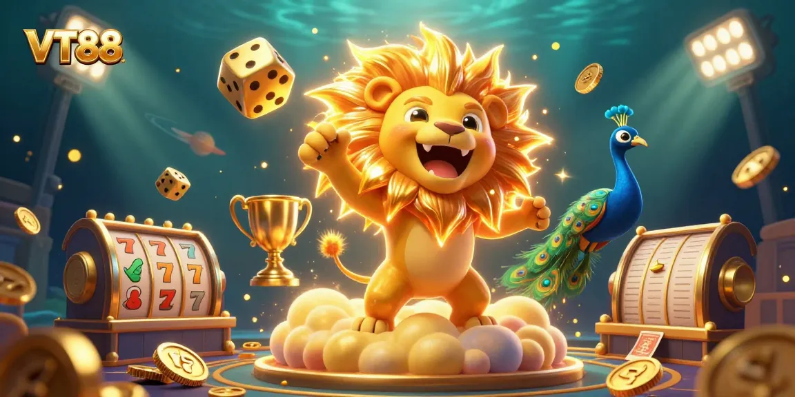 Engage with VT88's thrilling gambling atmosphere, featuring vibrant 3D characters and immersive elements.