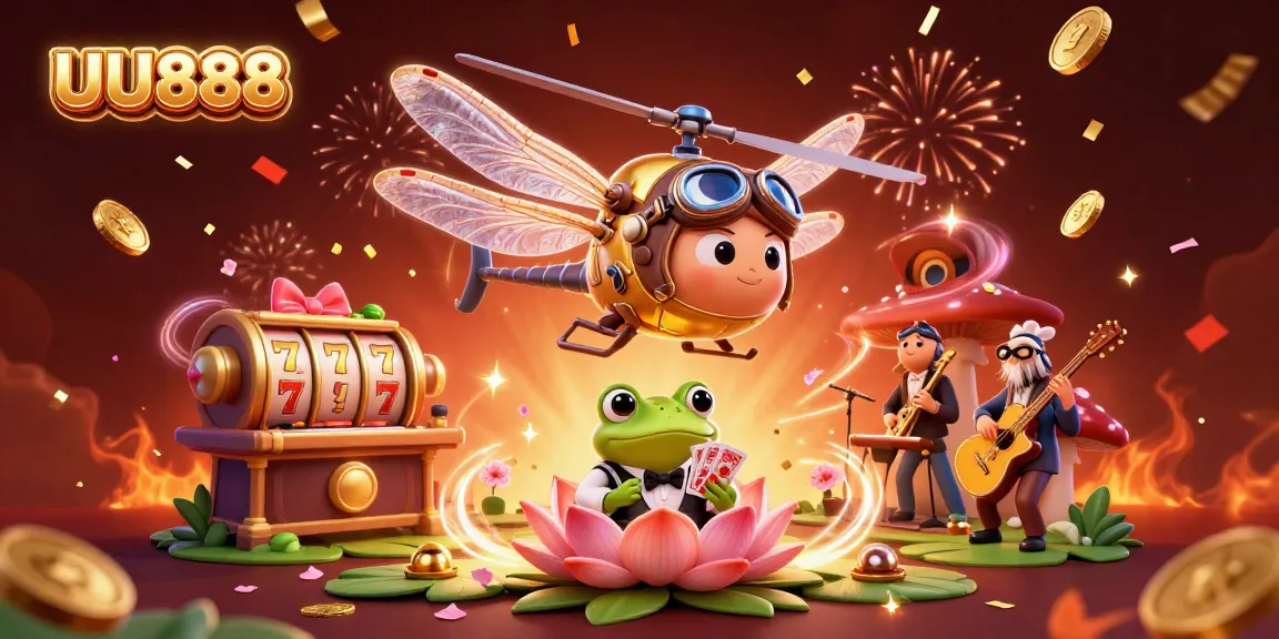 Experience the vibrant world of UU888 with dynamic slots and a lively scene of fun!